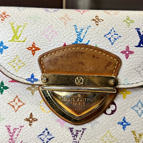 Louis Vuitton White Multicolor Joey Bifold Wallet - Picture 3 of 15